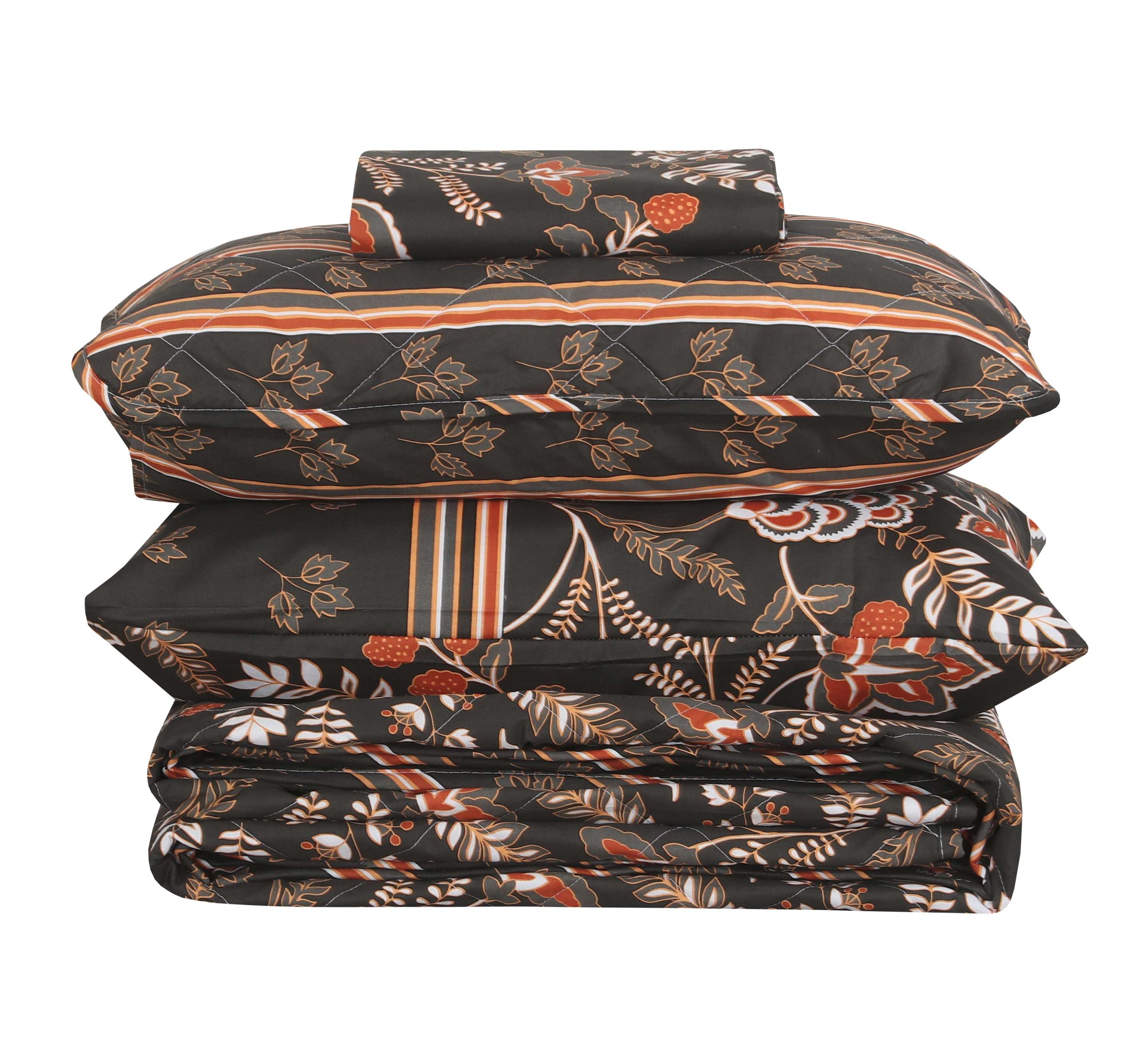 Quilted Comforter Set 6 Pcs Design 1008 - Nishat Creative Store