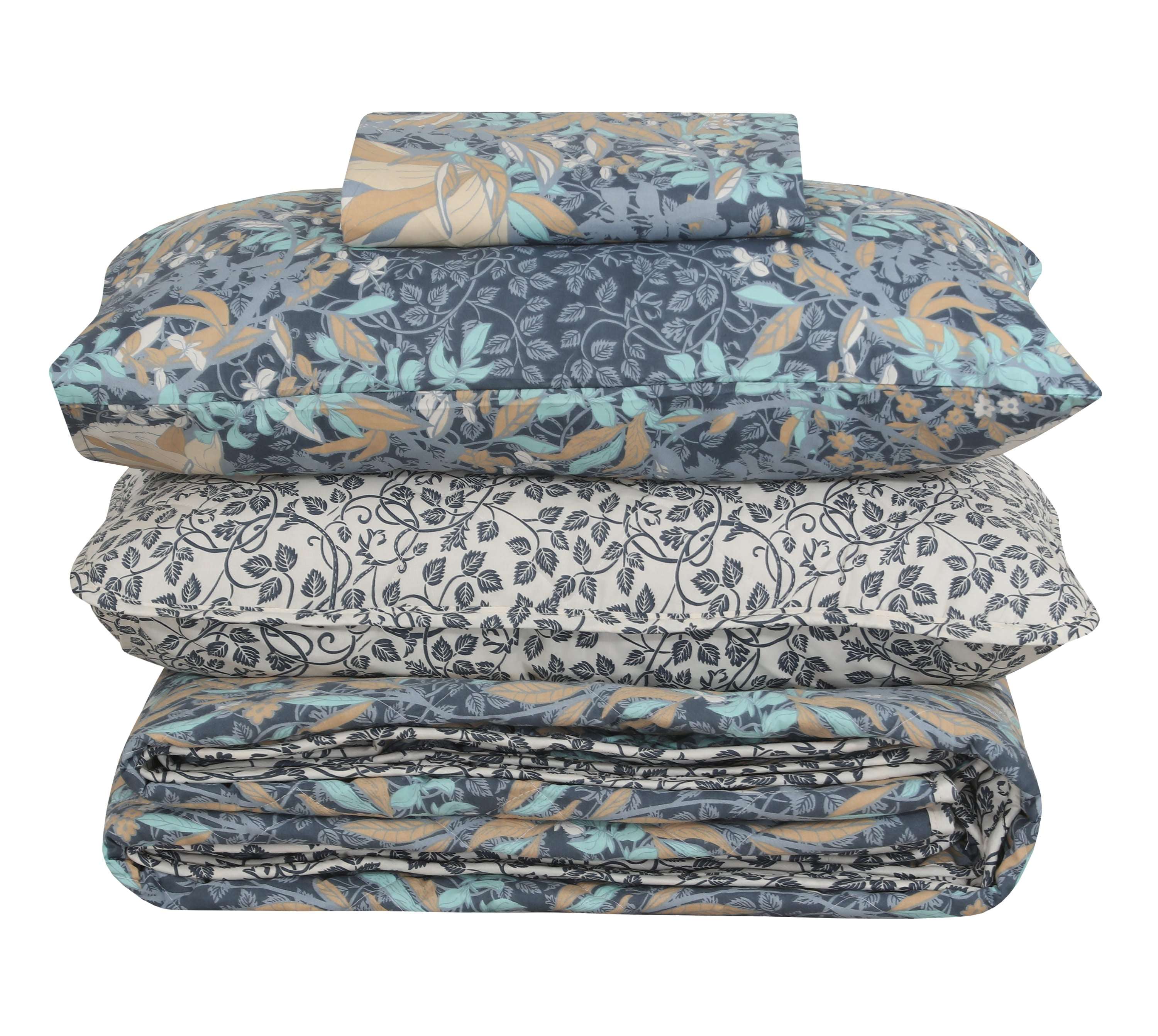 Quilted Comforter Set 6 Pcs Design 1013 - Nishat Creative Store