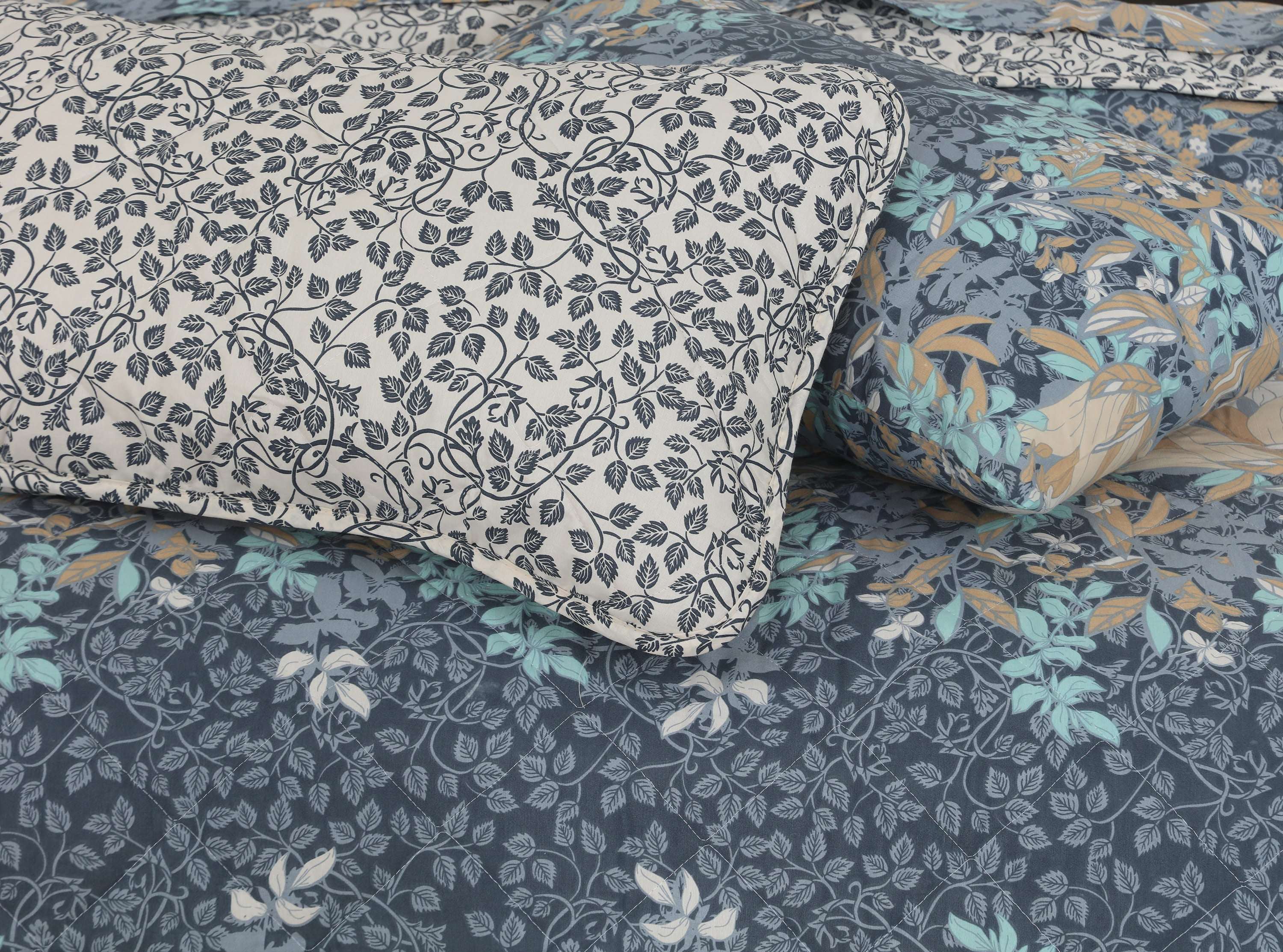 Quilted Comforter Set 6 Pcs Design 1013 - Nishat Creative Store