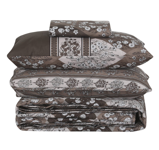 Quilted Comforter Set 6 Pcs Design 1035 - Nishat Creative Store