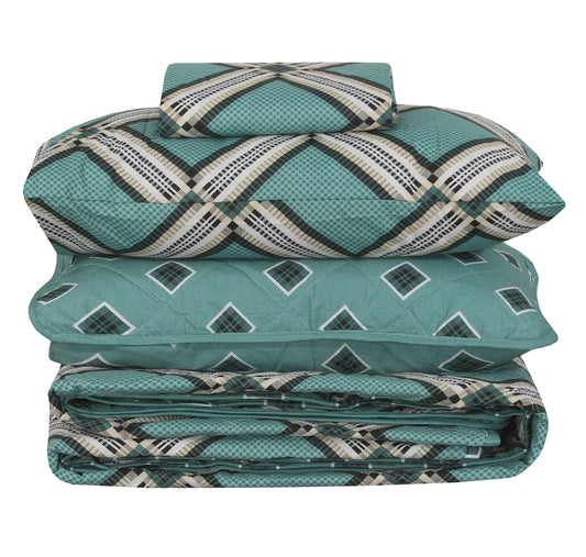 Quilted Comforter Set 6 Pcs Design 1037 - Nishat Creative Store