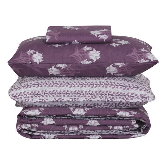 Quilted Comforter Set 6 Pcs Design 1039 - Nishat Creative Store