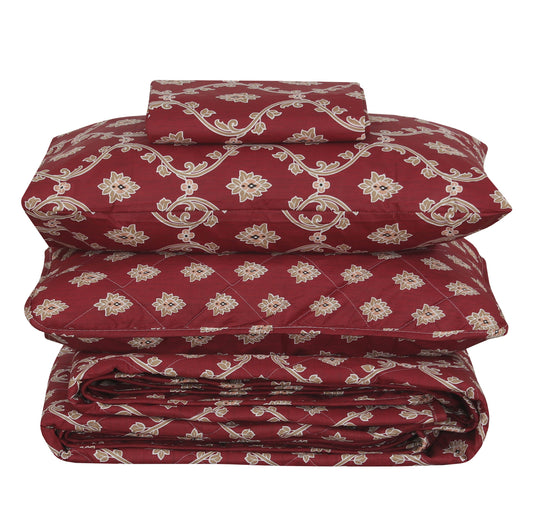 Quilted Comforter Set 6 Pcs Design 1047 - Nishat Creative Store