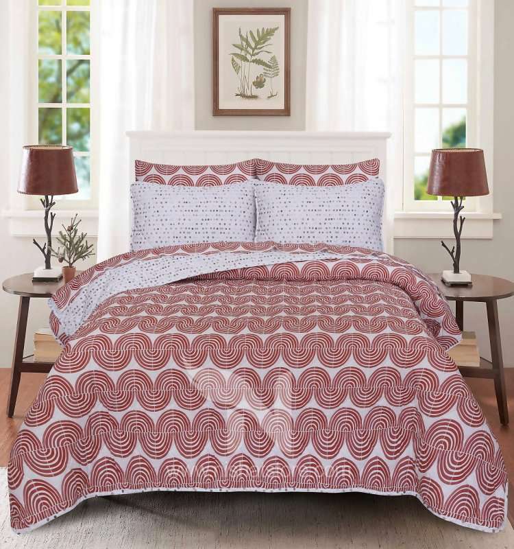 Quilted Comforter Set 6 Pcs Design 890 - Nishat Creative Store