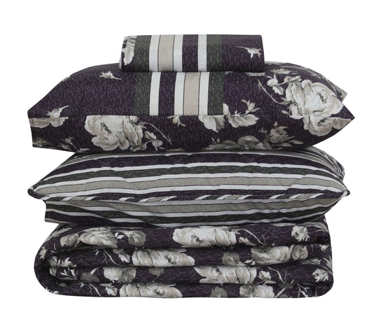 Quilted Comforter Set 6 Pcs Design 955 - Nishat Creative Store