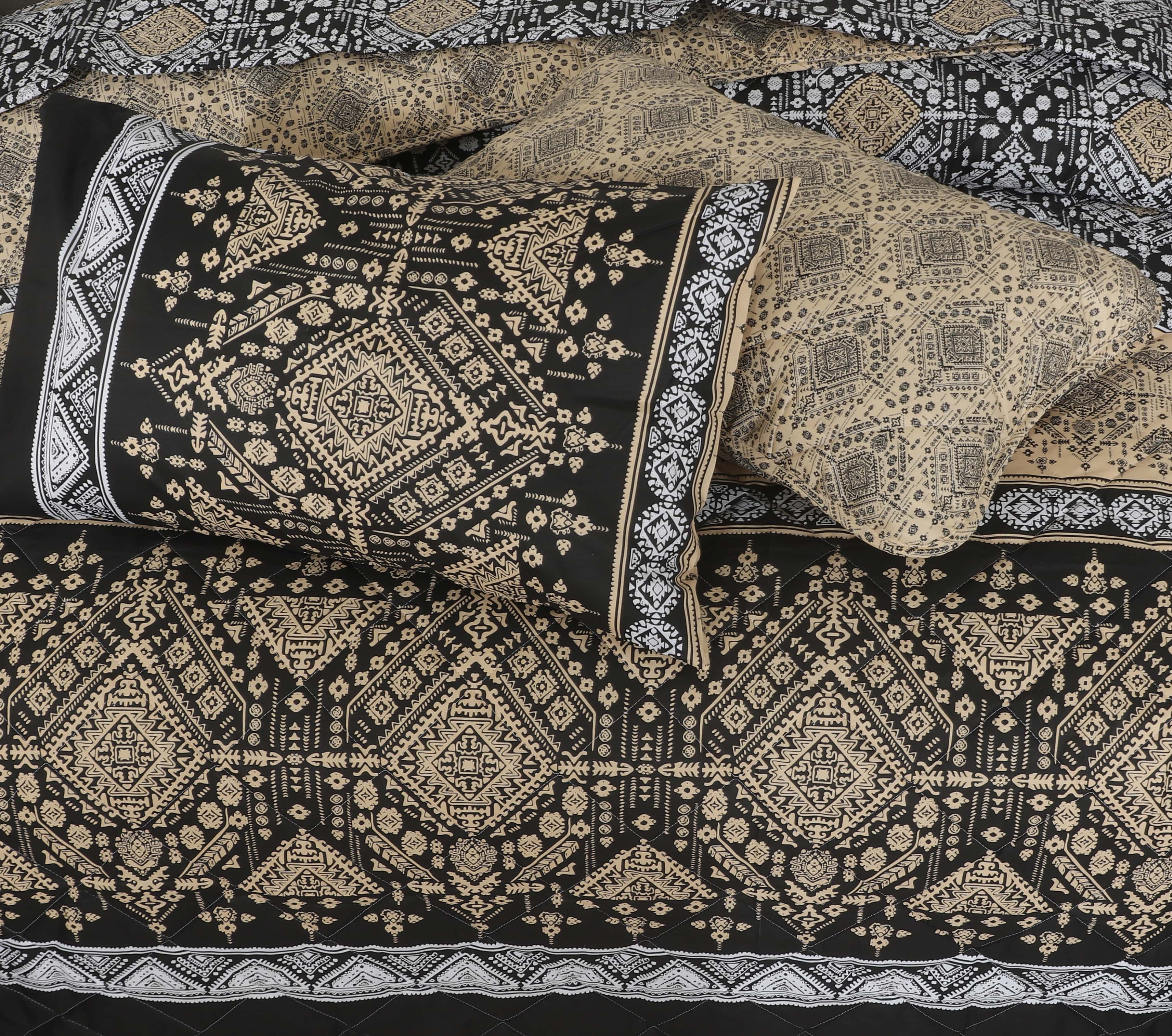 Quilted Comforter Set 6 Pcs Design 958 - Nishat Creative Store