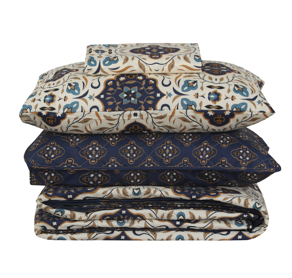 Quilted Comforter Set 6 Pcs Design 959 - Nishat Creative Store