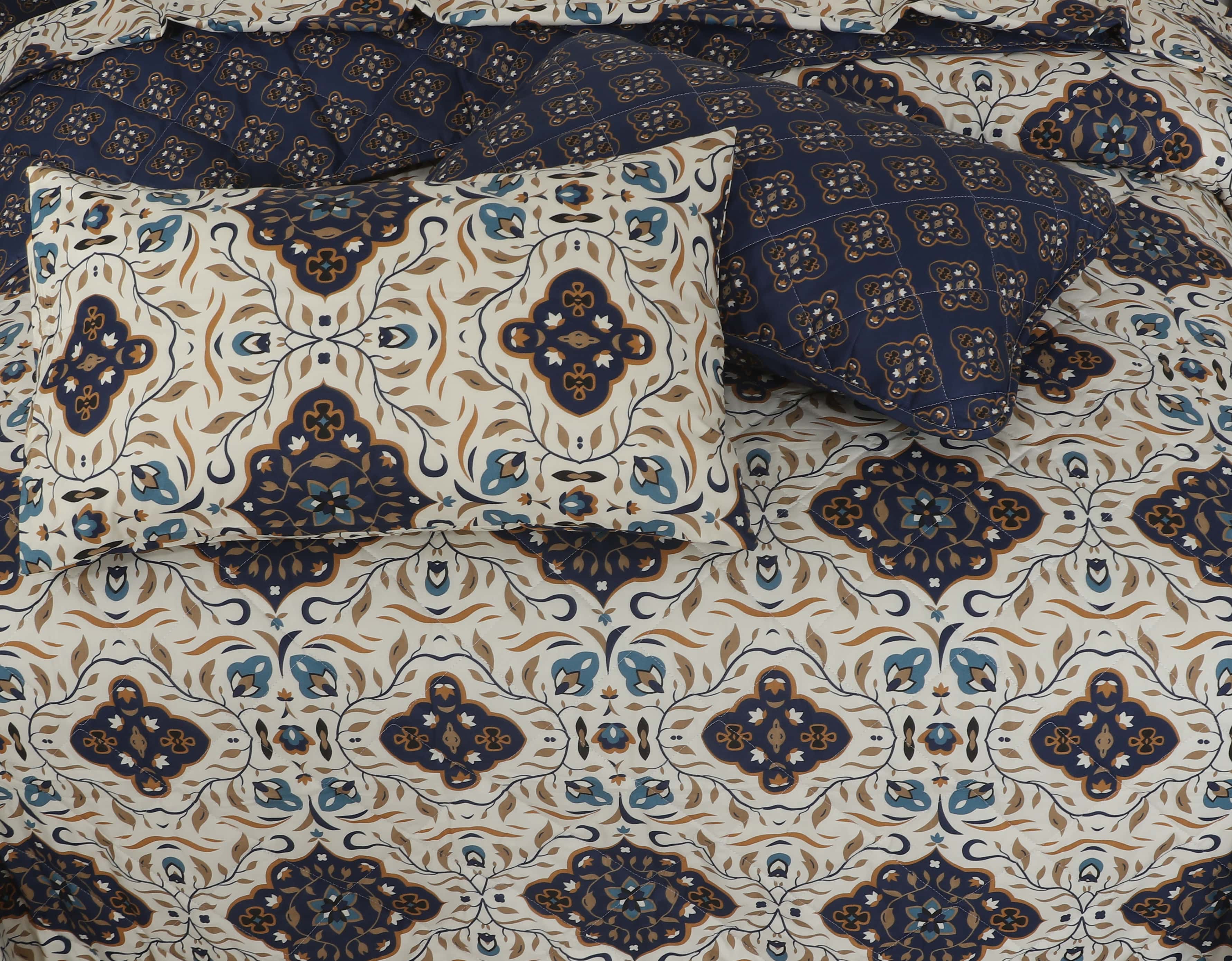 Quilted Comforter Set 6 Pcs Design 959 - Nishat Creative Store