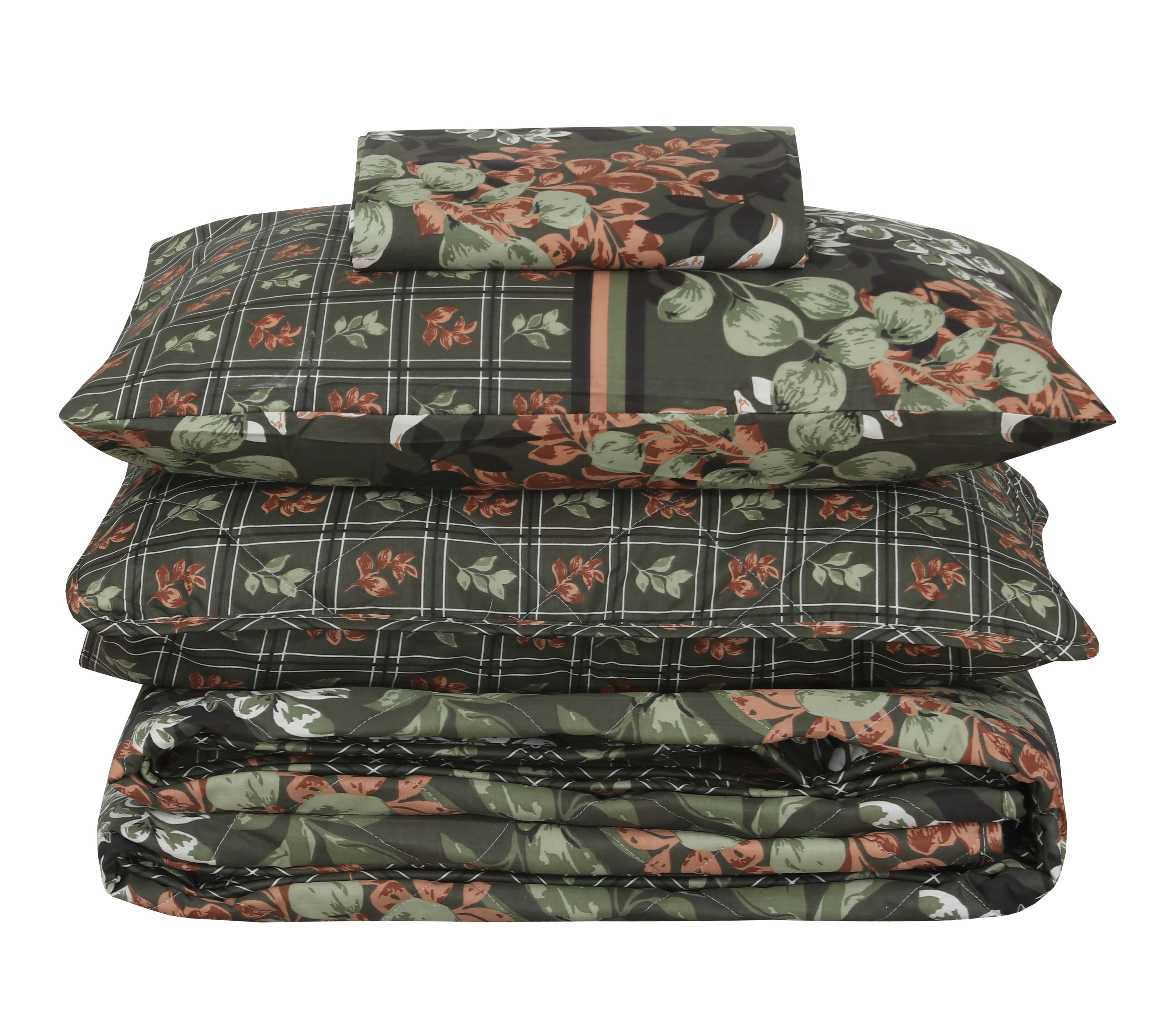 Quilted Comforter Set 6 Pcs Design 960 - Nishat Creative Store