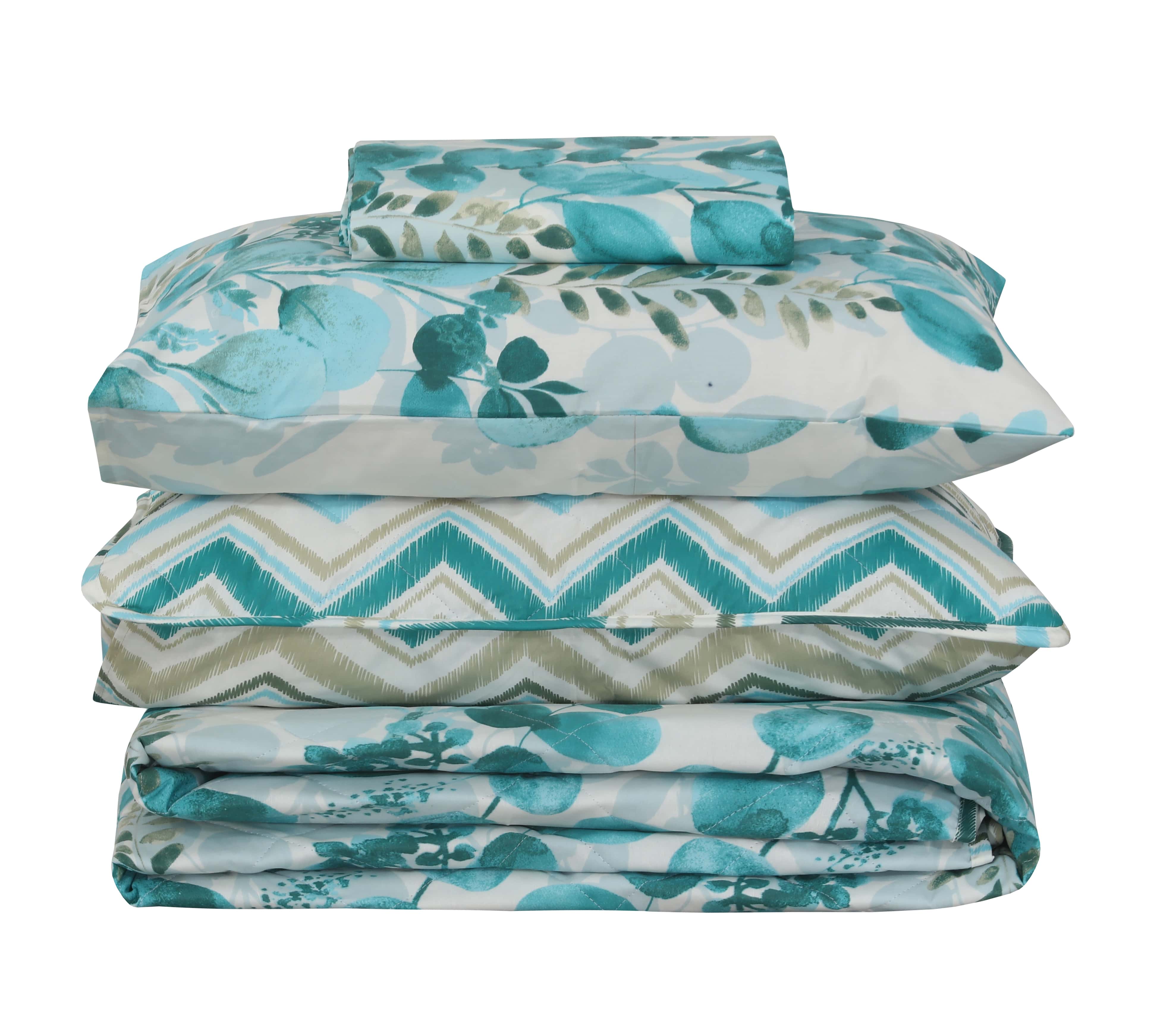 Quilted Comforter Set 6 Pcs Design 961 - Nishat Creative Store
