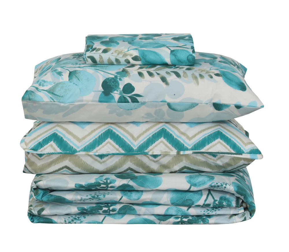Quilted Comforter Set 6 Pcs Design 961 - Nishat Creative Store