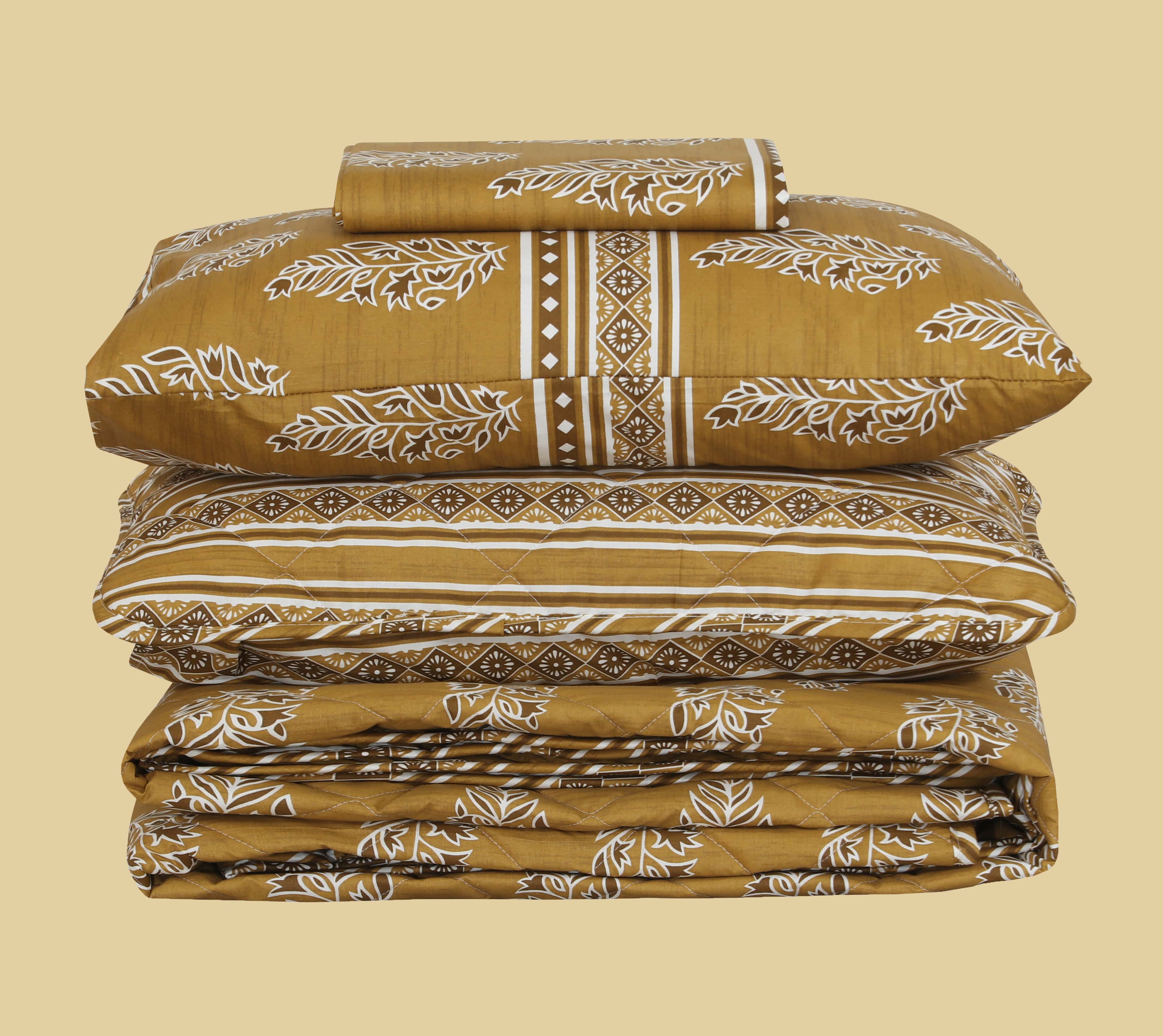 Quilted Comforter Set 6 Pcs Design 962 - Nishat Creative Store