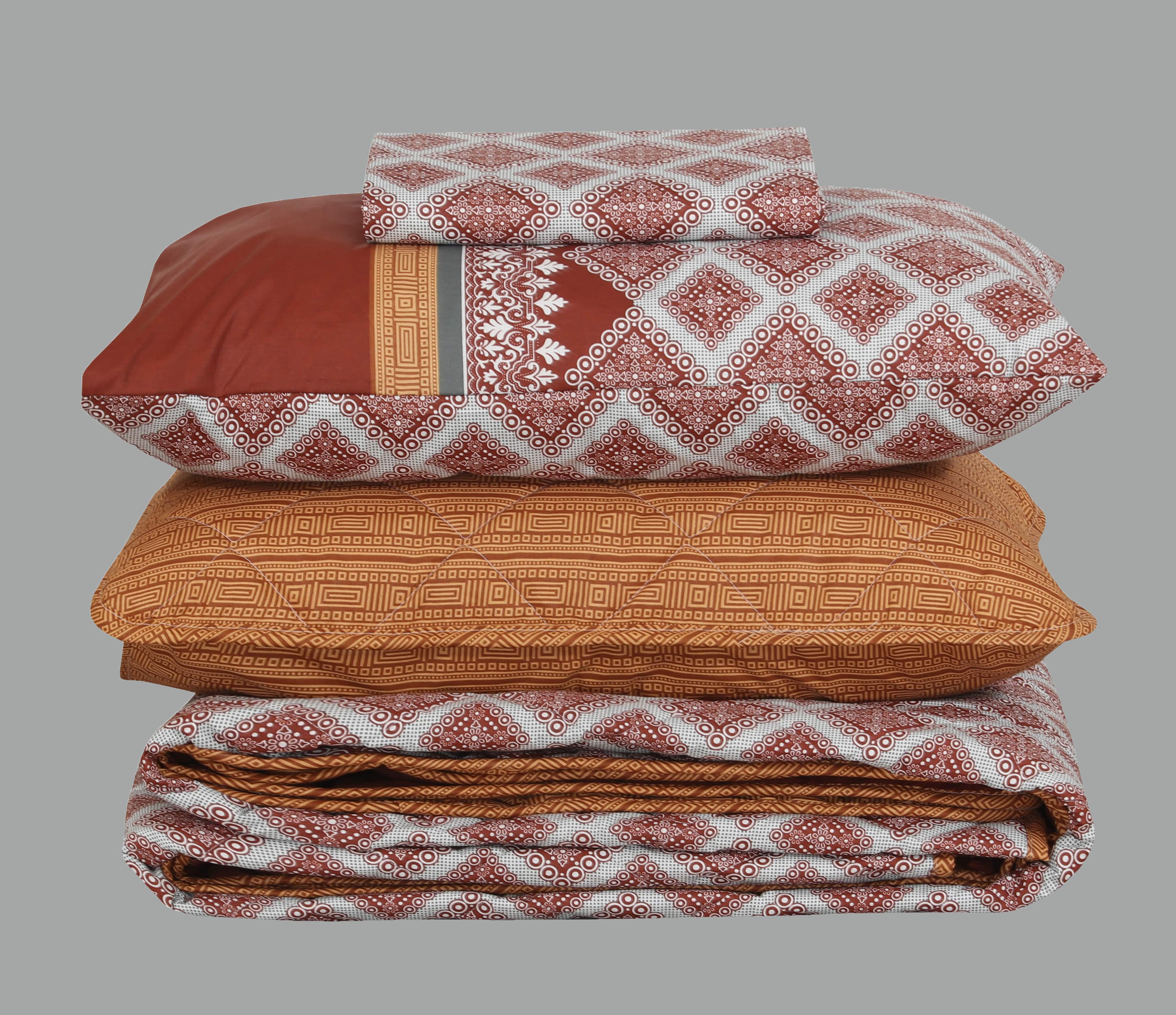 Quilted Comforter Set 6 Pcs Design 968 - Nishat Creative Store