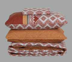 Quilted Comforter Set 6 Pcs Design 968 - Nishat Creative Store