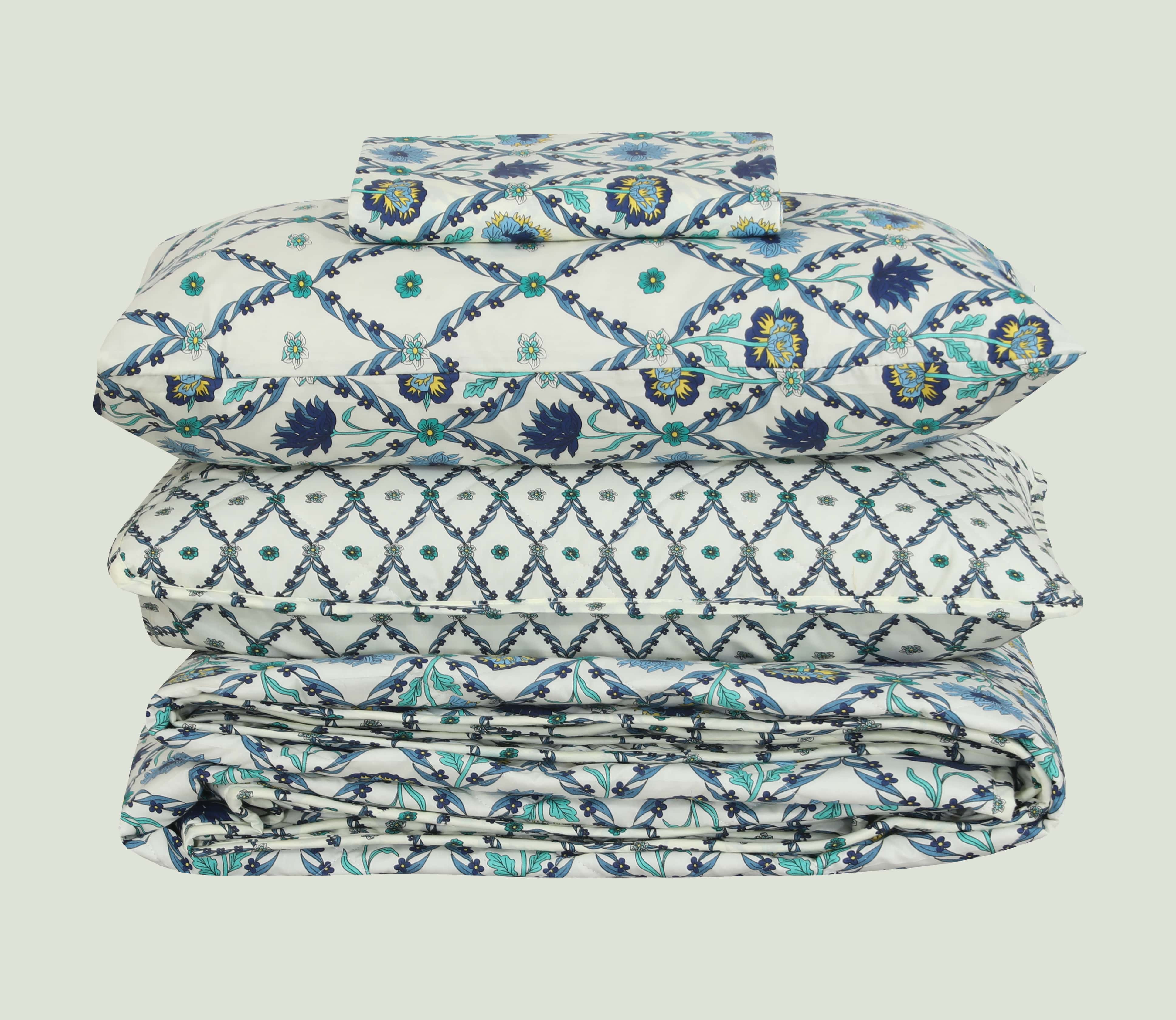 Quilted Comforter Set 6 Pcs Design 971 - Nishat Creative Store