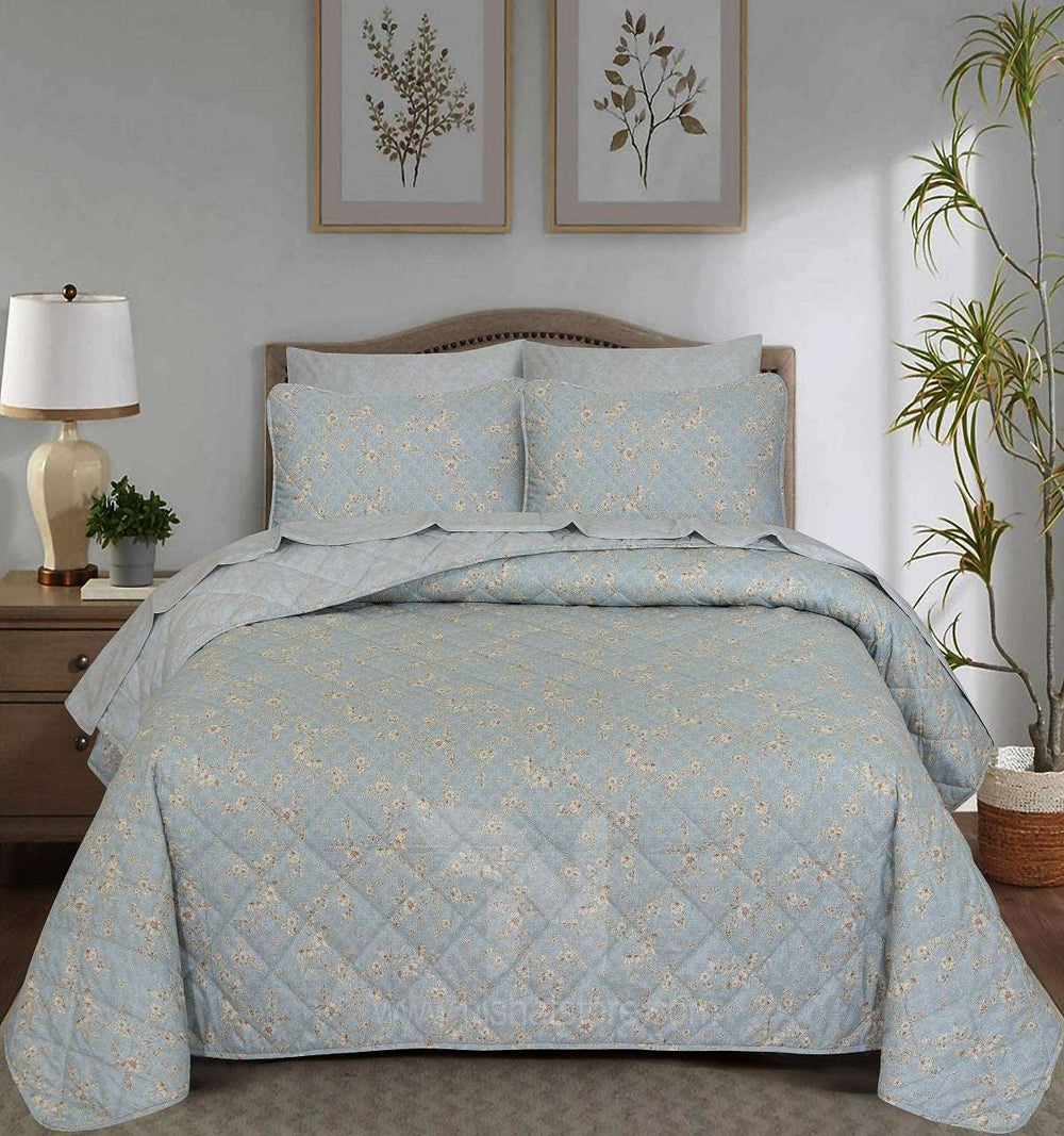 Quilted Comforter Set 6 Pcs Design 974 - Nishat Creative Store