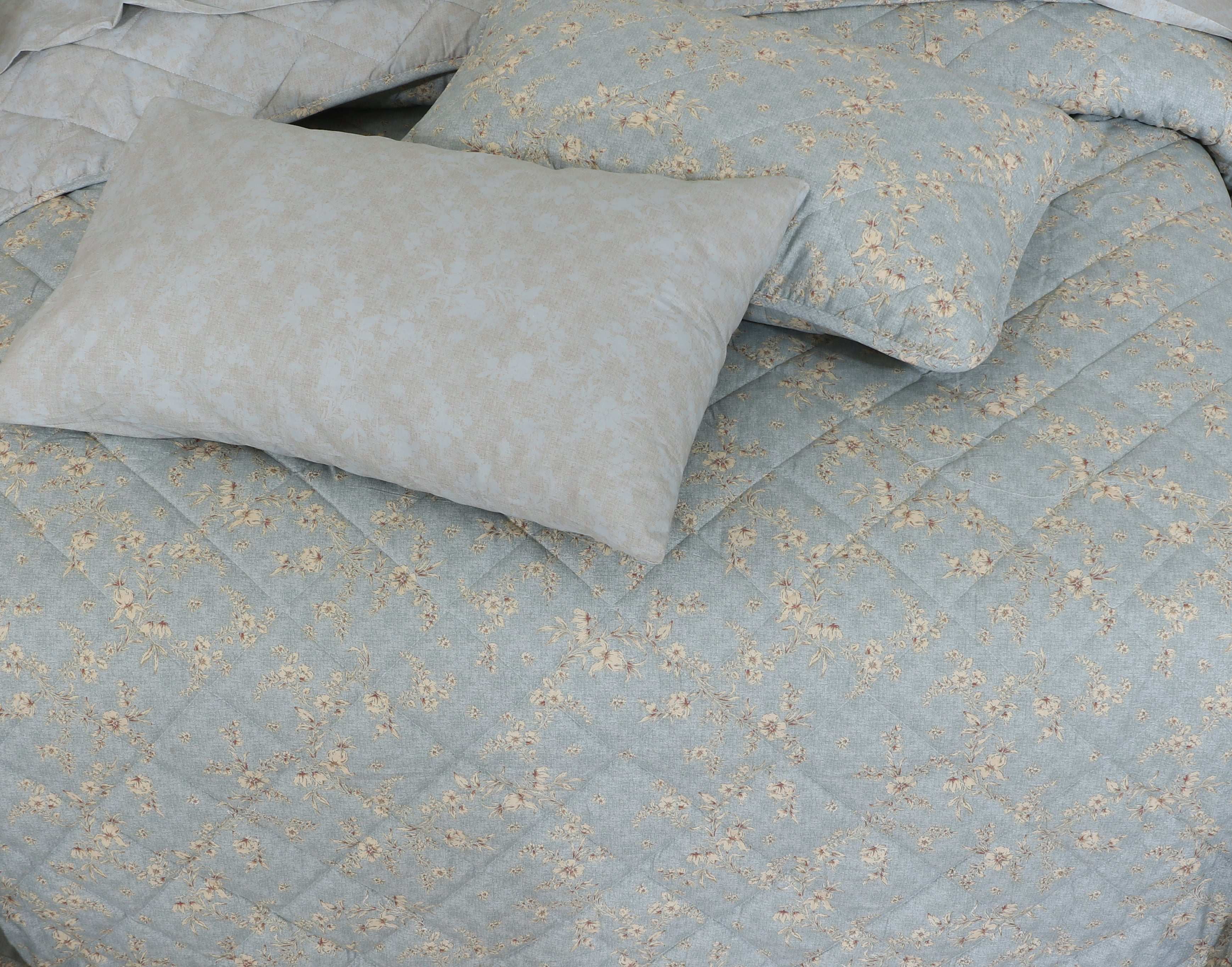 Quilted Comforter Set 6 Pcs Design 974 - Nishat Creative Store