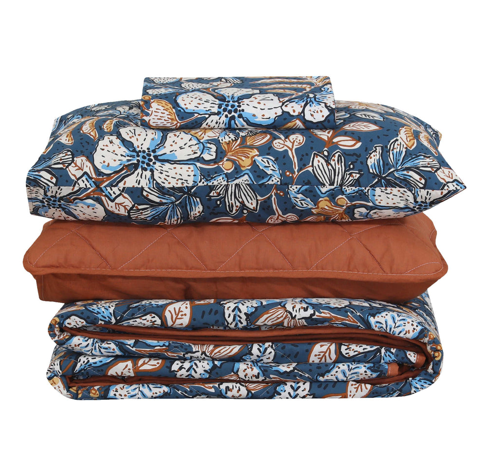 Quilted Comforter Set 6 Pcs Design 975 - Nishat Creative Store