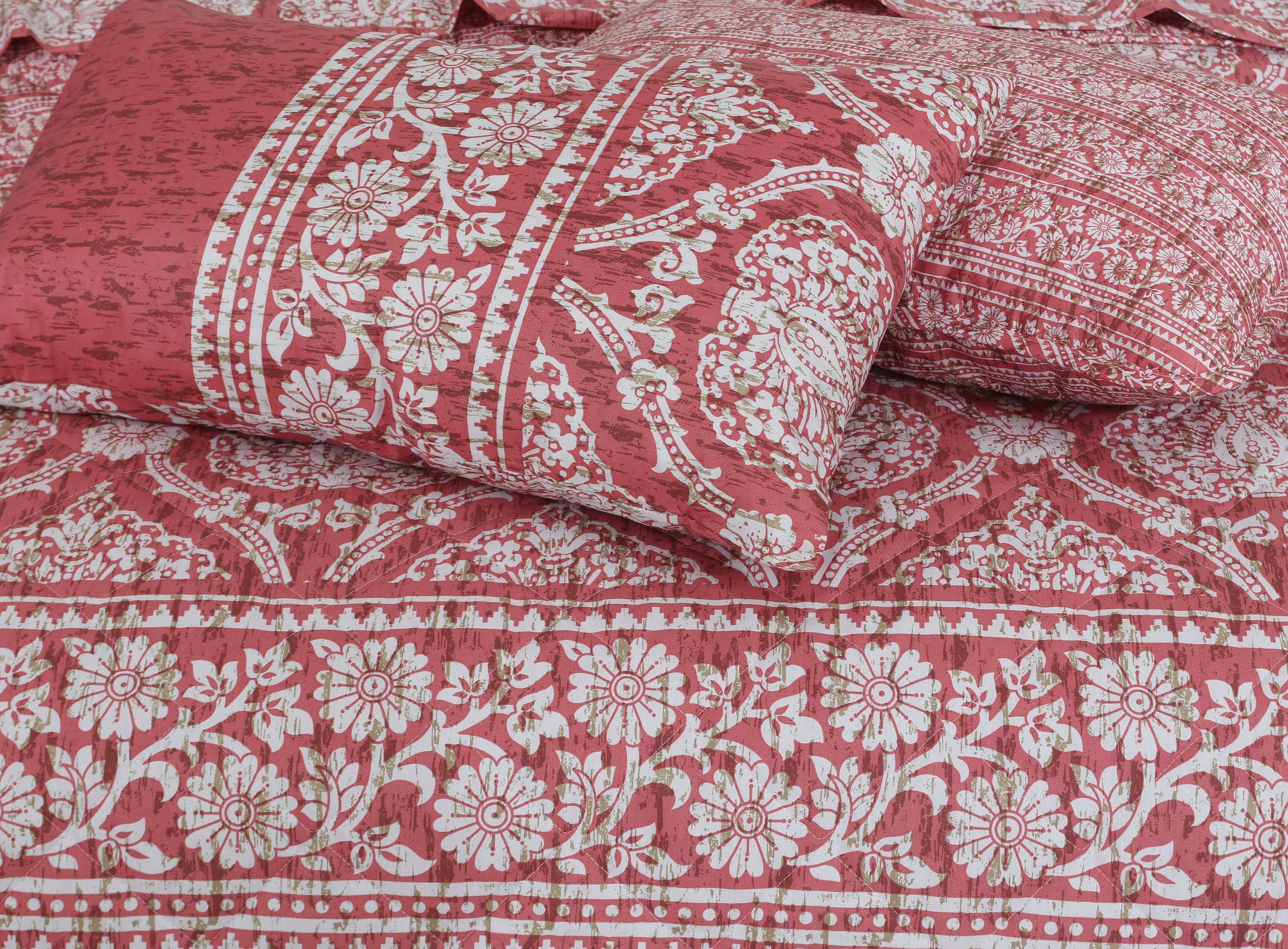 Quilted Comforter Set 6 Pcs Design 976 - Nishat Creative Store