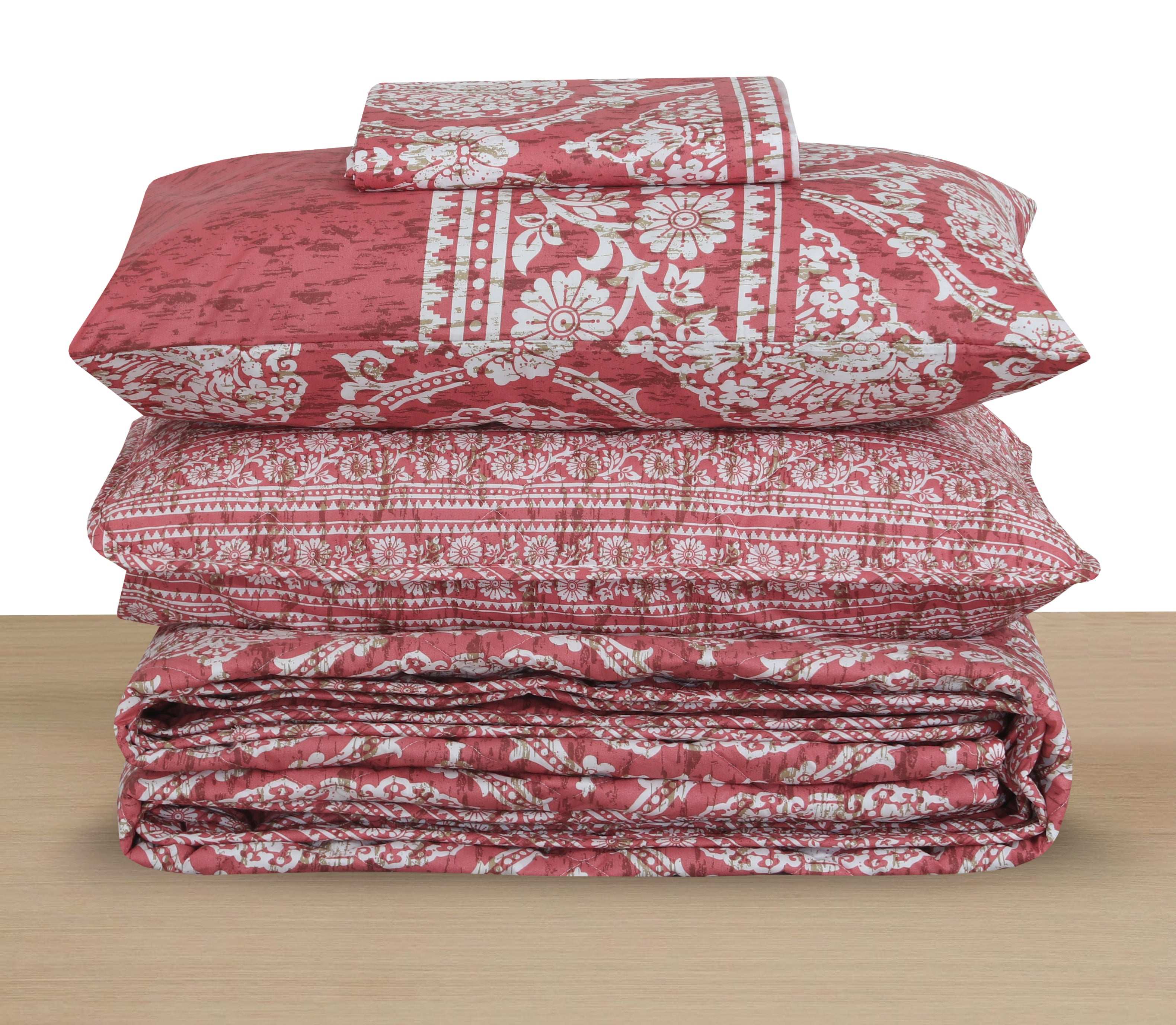 Quilted Comforter Set 6 Pcs Design 976 - Nishat Creative Store
