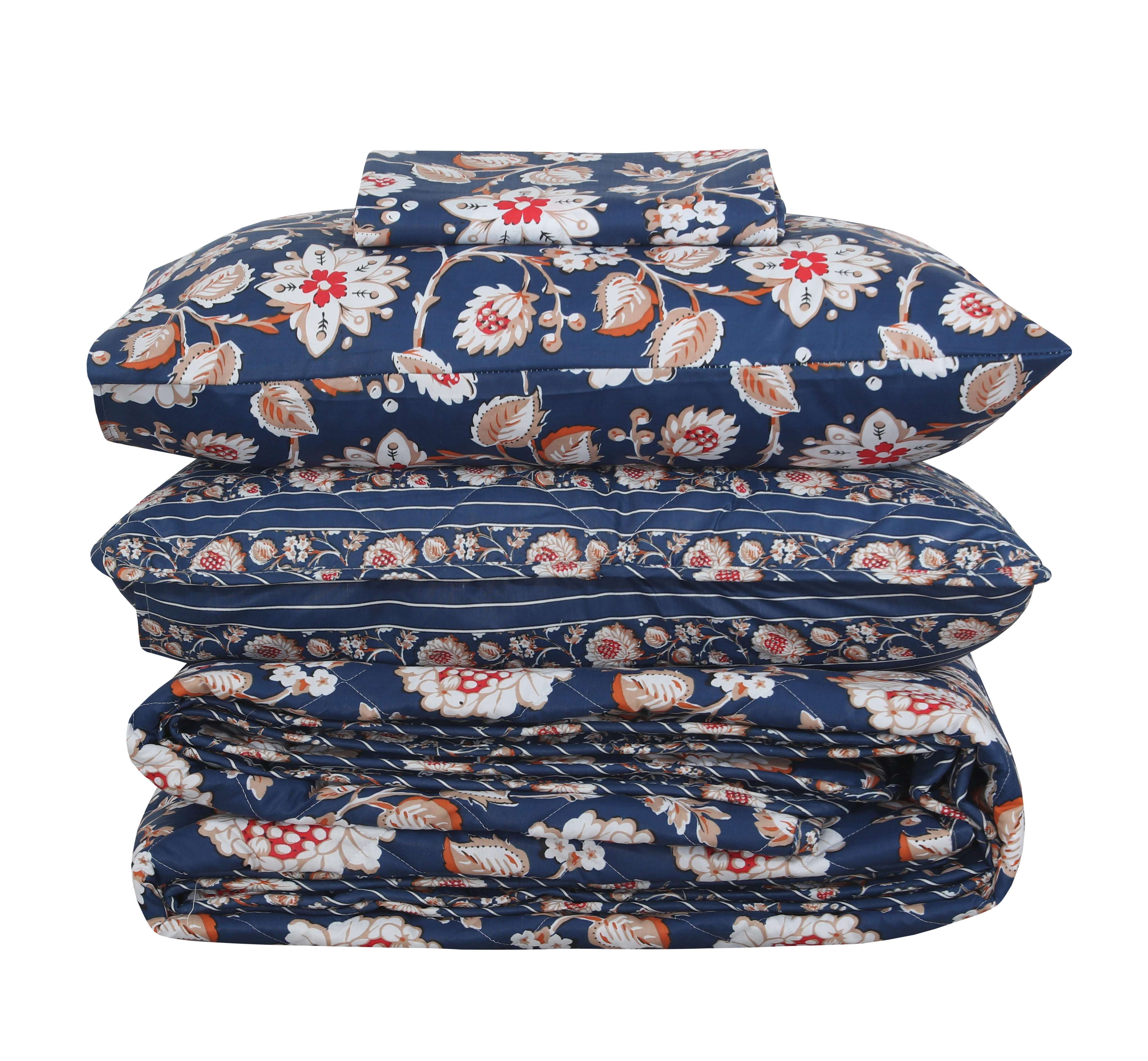 Quilted Comforter Set 6 Pcs Design 981 - Nishat Creative Store