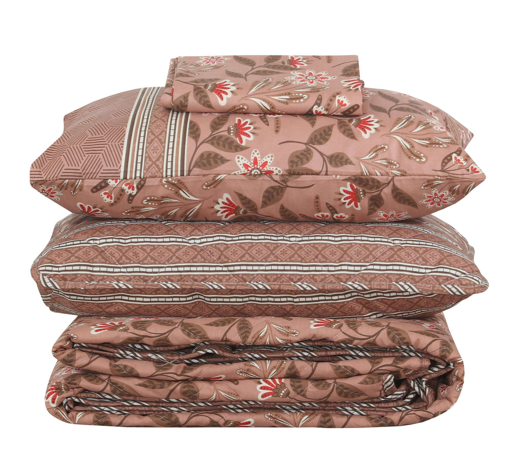 Quilted Comforter Set 6 Pcs Design 982 - Nishat Creative Store