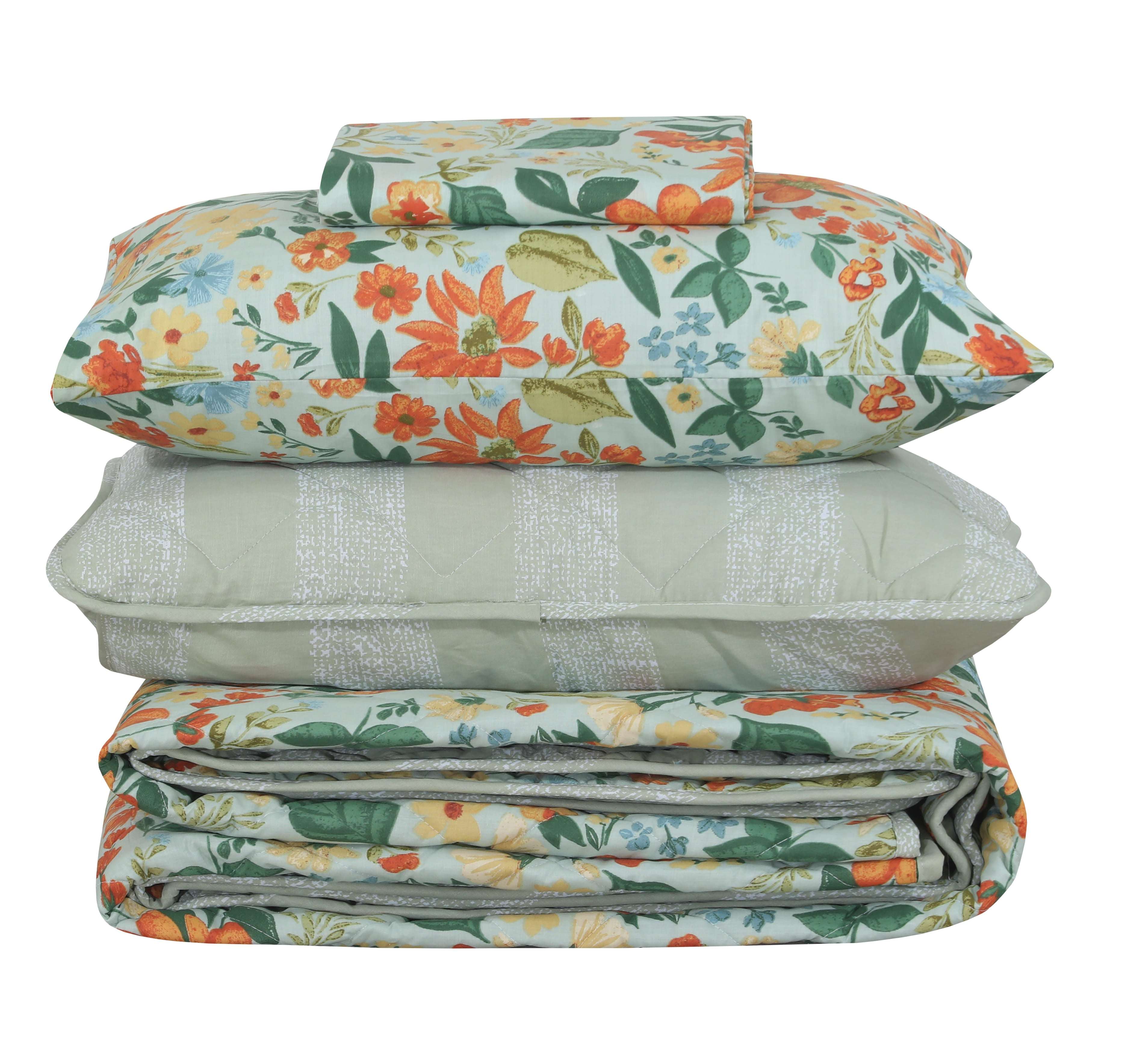 Quilted Comforter Set 6 Pcs Design 987 - Nishat Creative Store