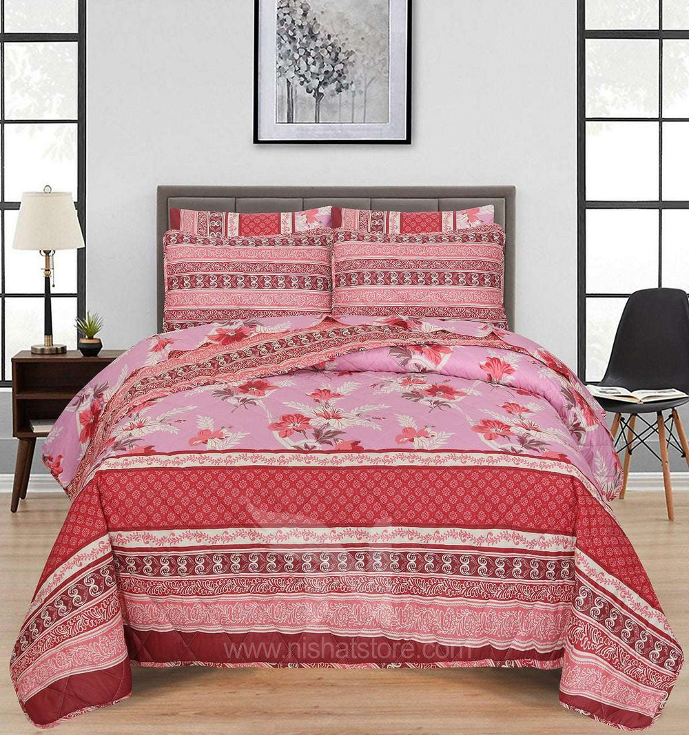 Quilted Comforter Set 6 Pcs Design 988 - Nishat Creative Store