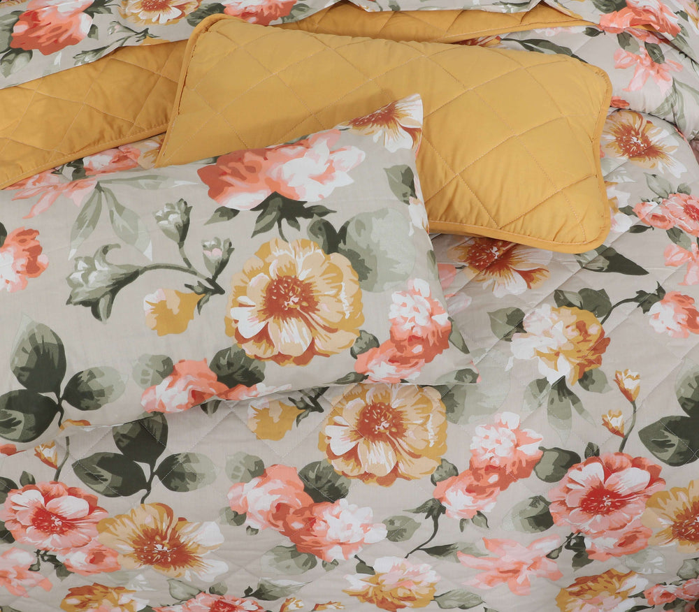 Quilted Comforter Set 6 Pcs Design 989 - Nishat Creative Store