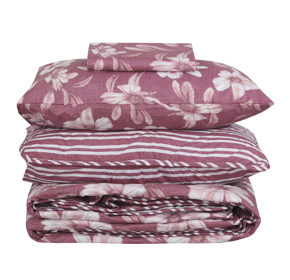 Quilted Comforter Set 6 Pcs Design 993 - Nishat Creative Store