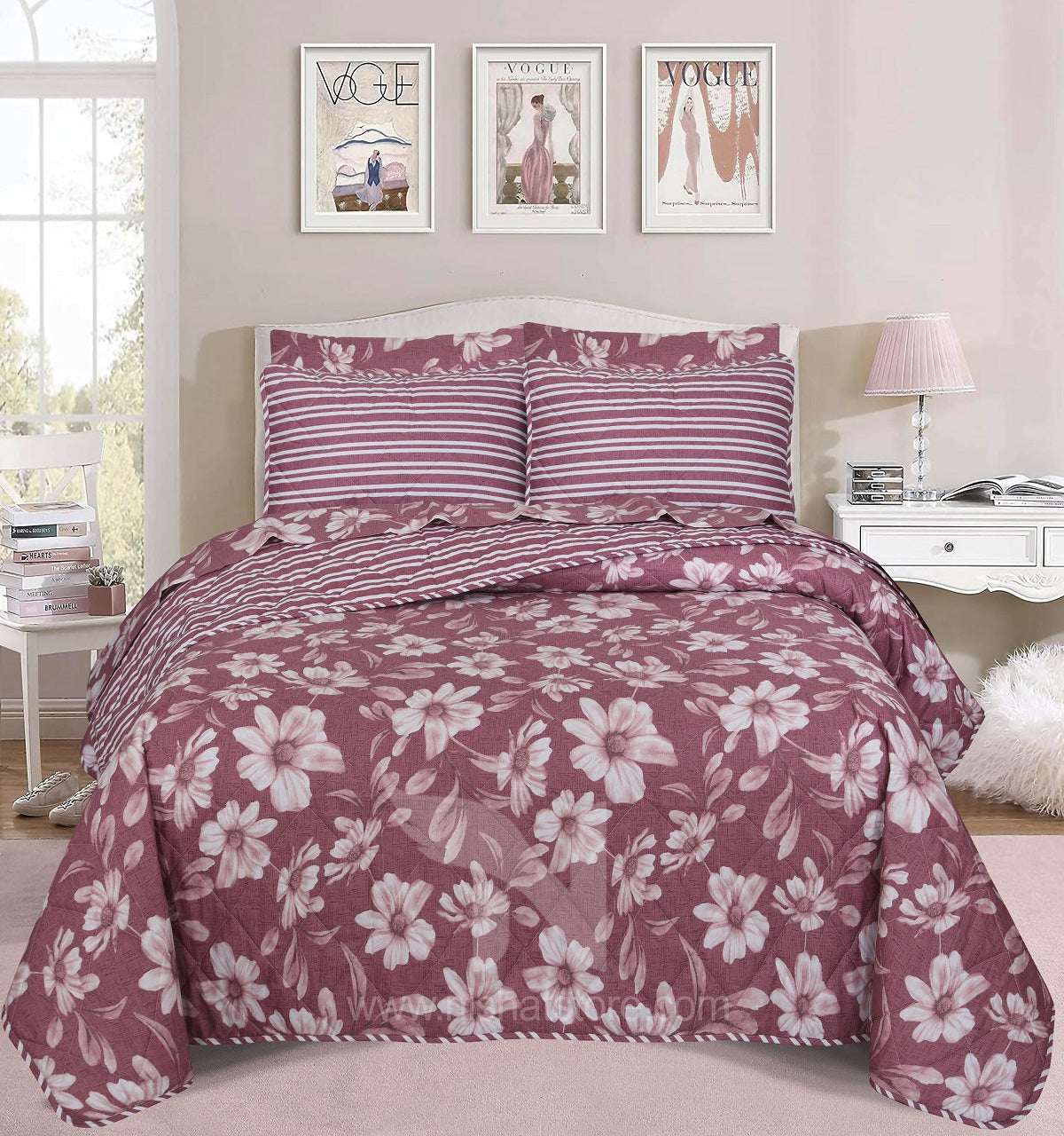 Quilted Comforter Set 6 Pcs Design 993 - Nishat Creative Store
