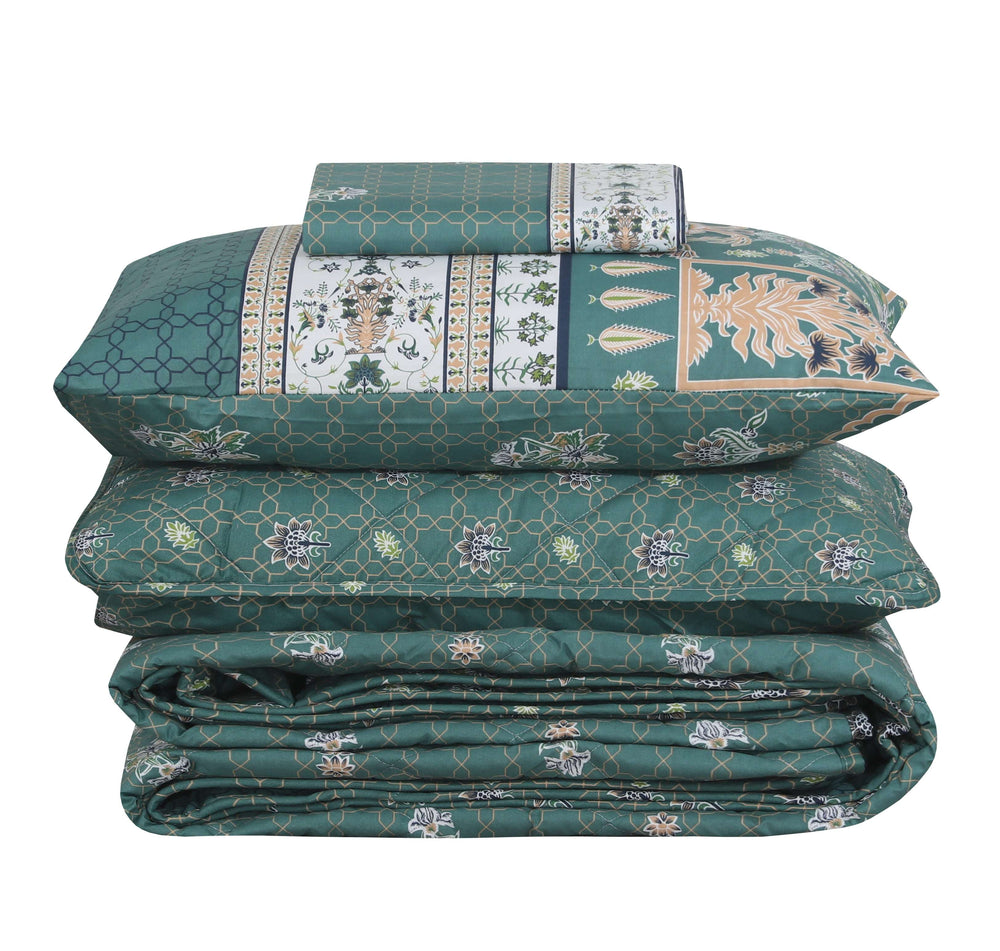 Quilted Comforter Set 6 Pcs Design 995 - Nishat Creative Store