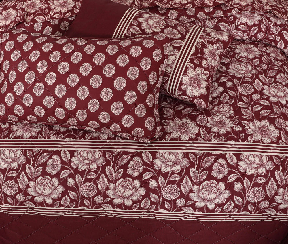 Quilted Comforter Set 6 Pcs Design 997 - Nishat Creative Store