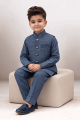 Royal Embroidered Waistcoat Suit Set KDC 027 - Kiddiesco