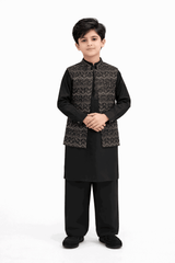 Royal Embroidered Waistcoat Suit Set KDC 029 - Nishat Creative Store