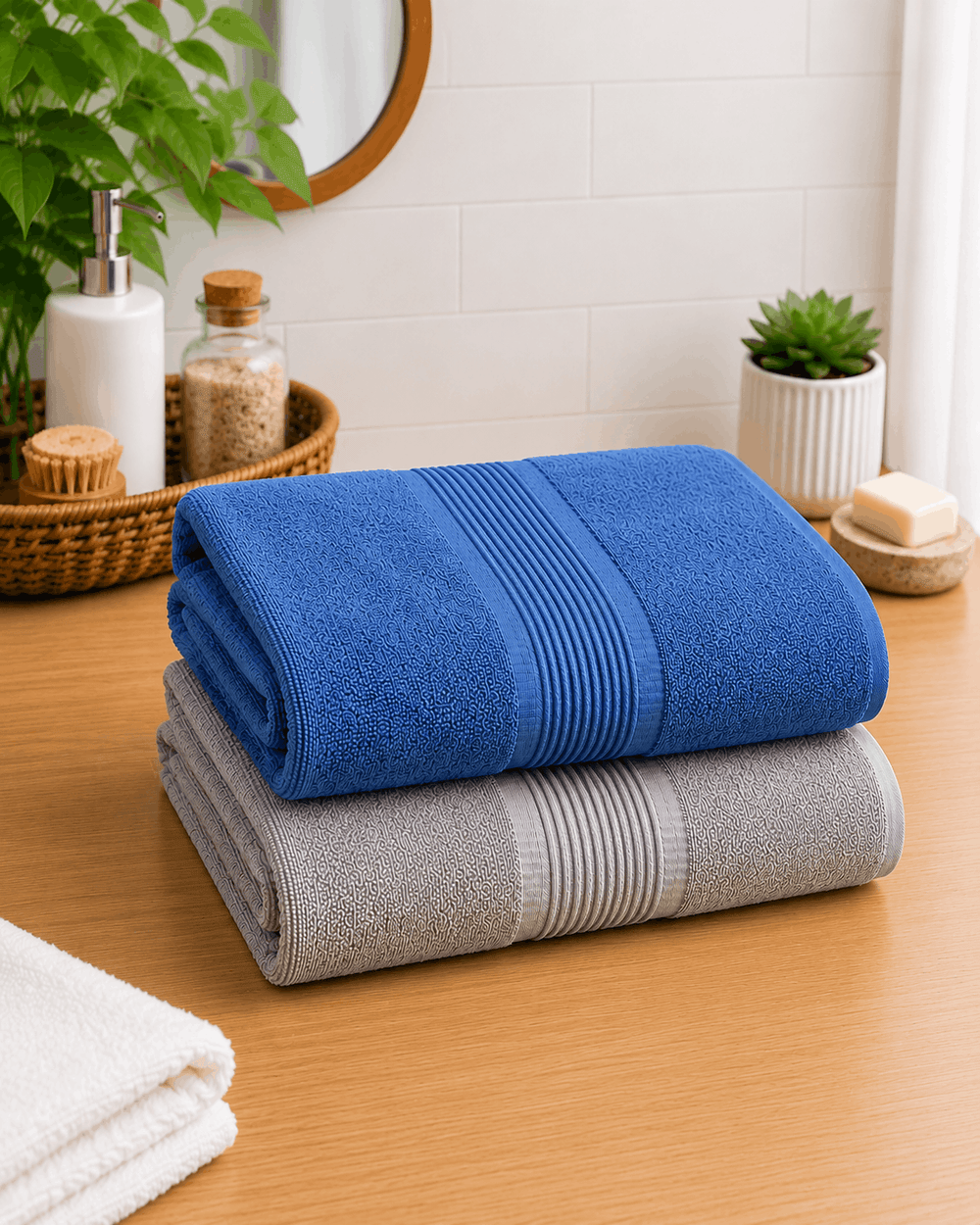 Shadow Line Bath Towel - Nishat Creative Store
