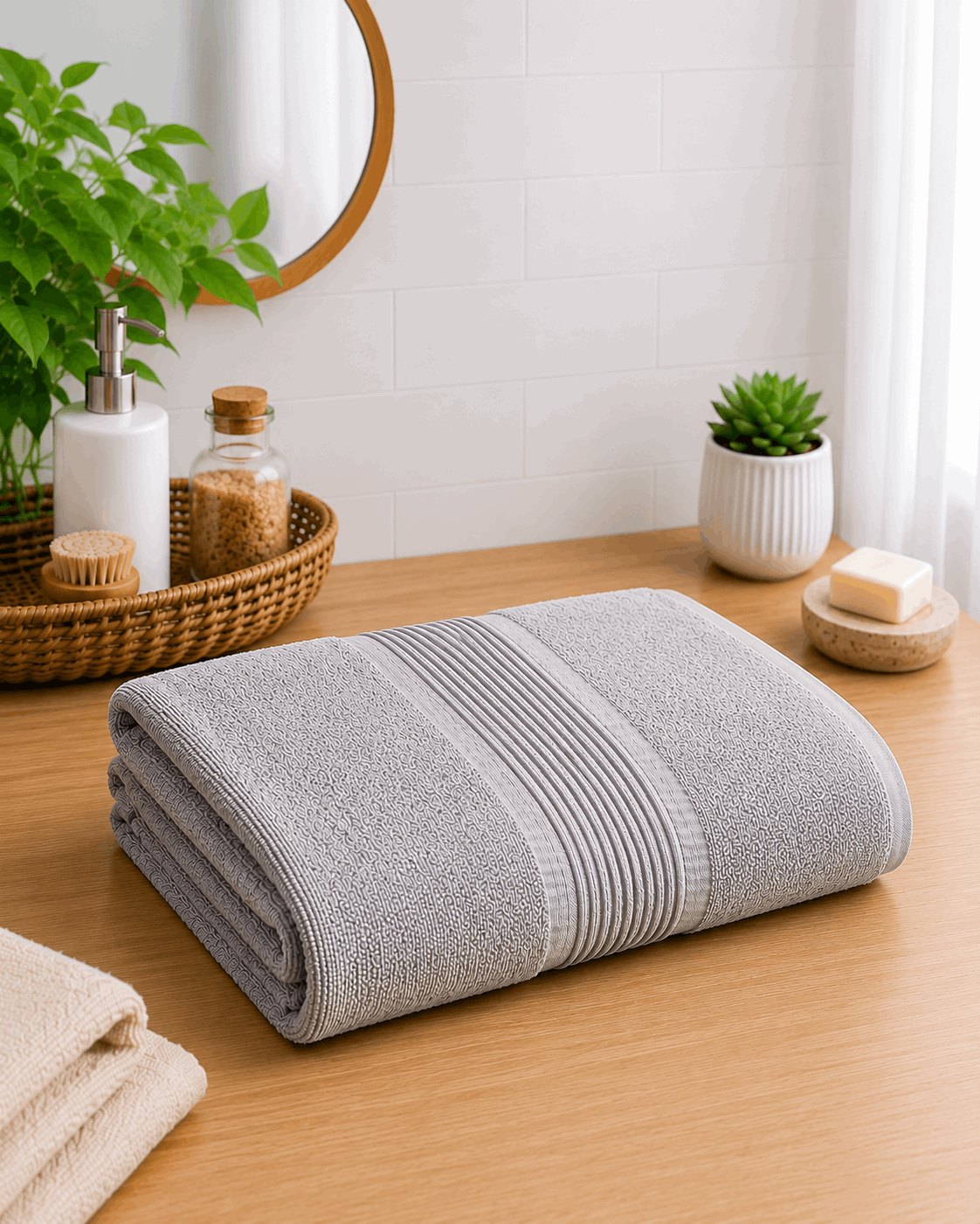 Shadow Line Bath Towel - Nishat Creative Store