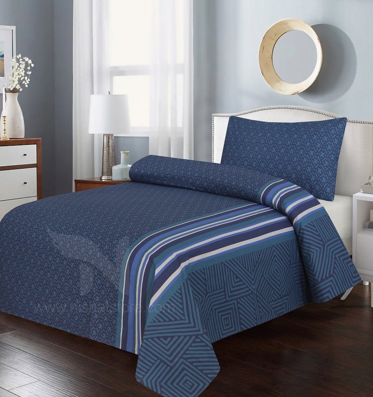 Single Bed Sheet Design 585 - Nishat Creative Store