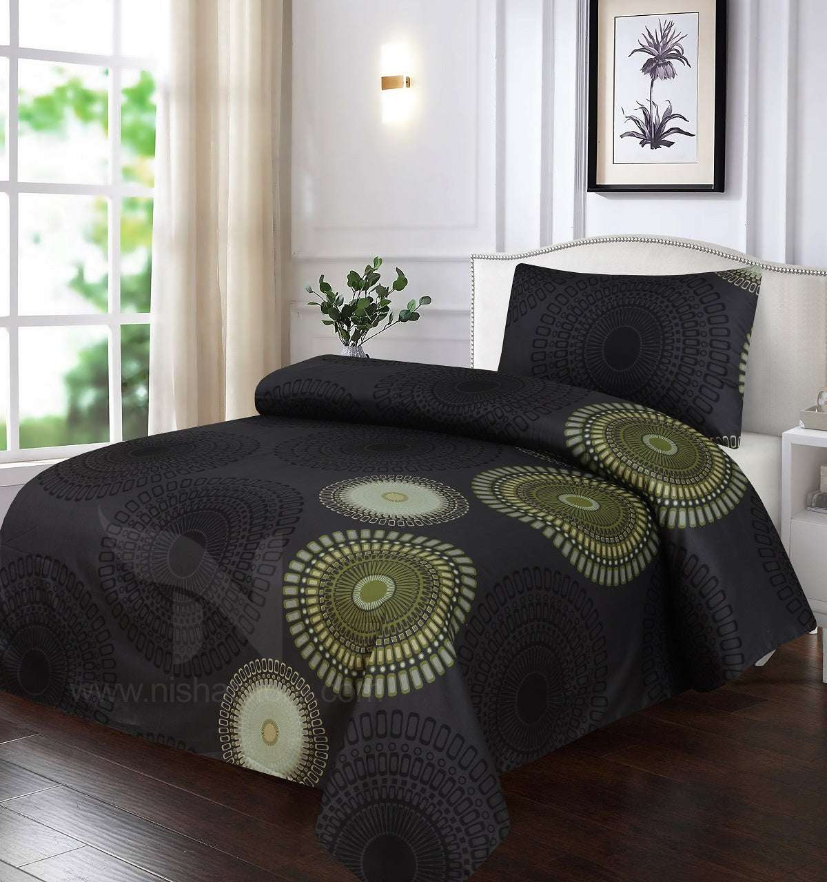 Single Bed Sheet Design 717 - Nishat Creative Store