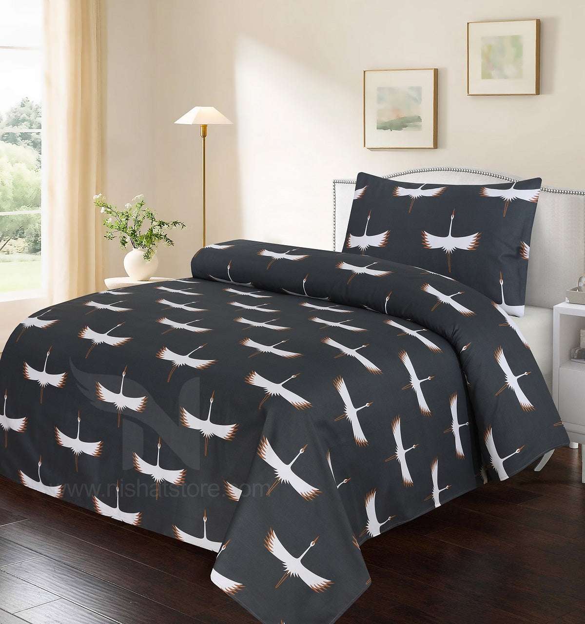 Single Bed Sheet Design 722 - Nishat Creative Store