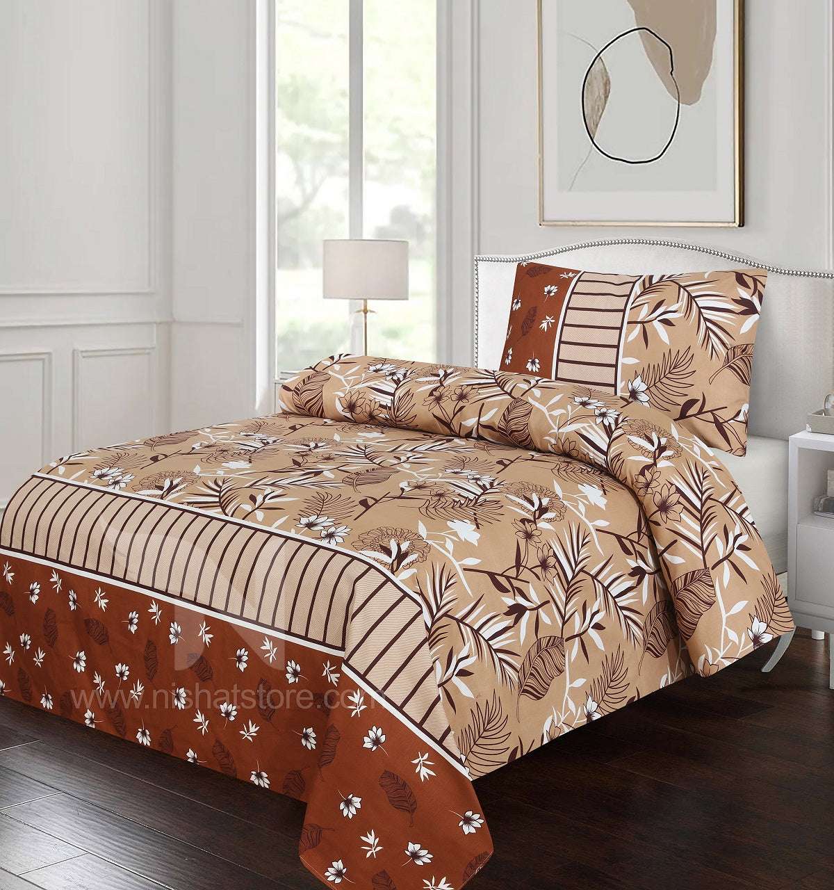 Single Bed Sheet Design 724 - Nishat Creative Store