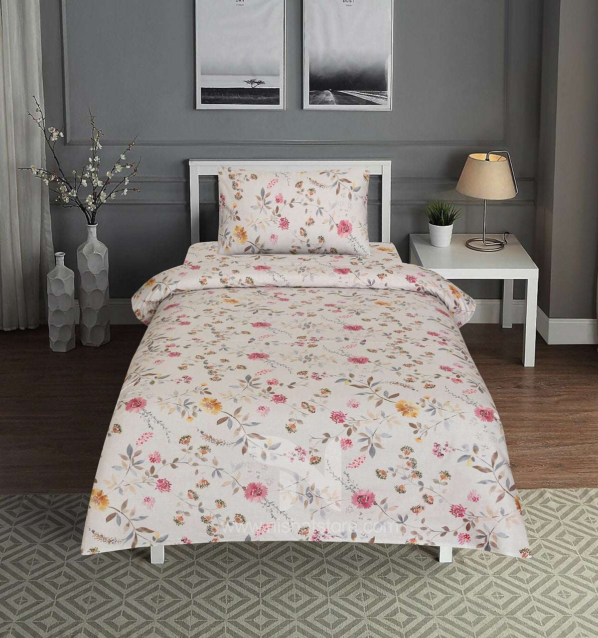 Single Bed Sheet Design 733 - Nishat Creative Store