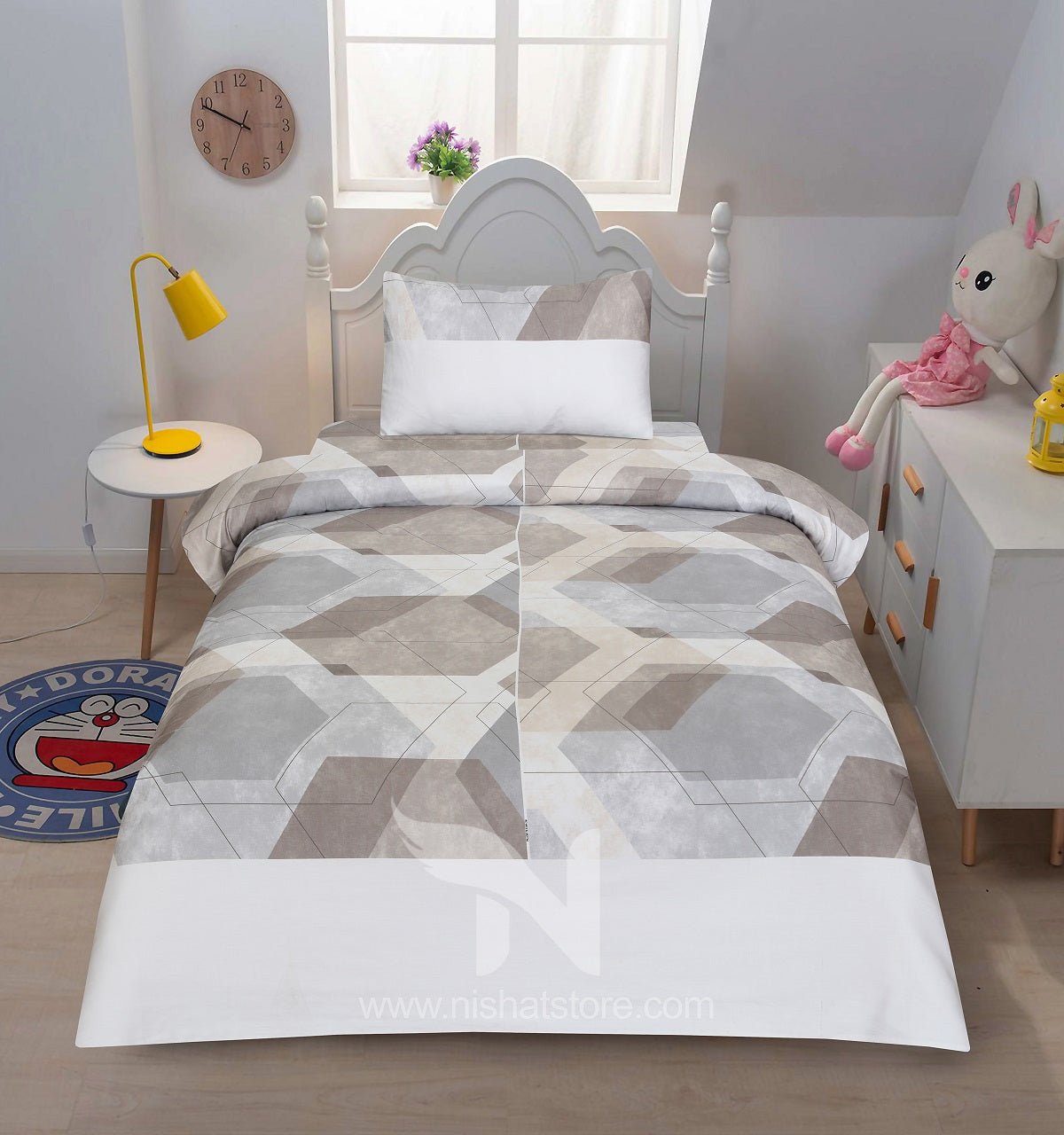 Single Bed Sheet Design 737 - Nishat Creative Store