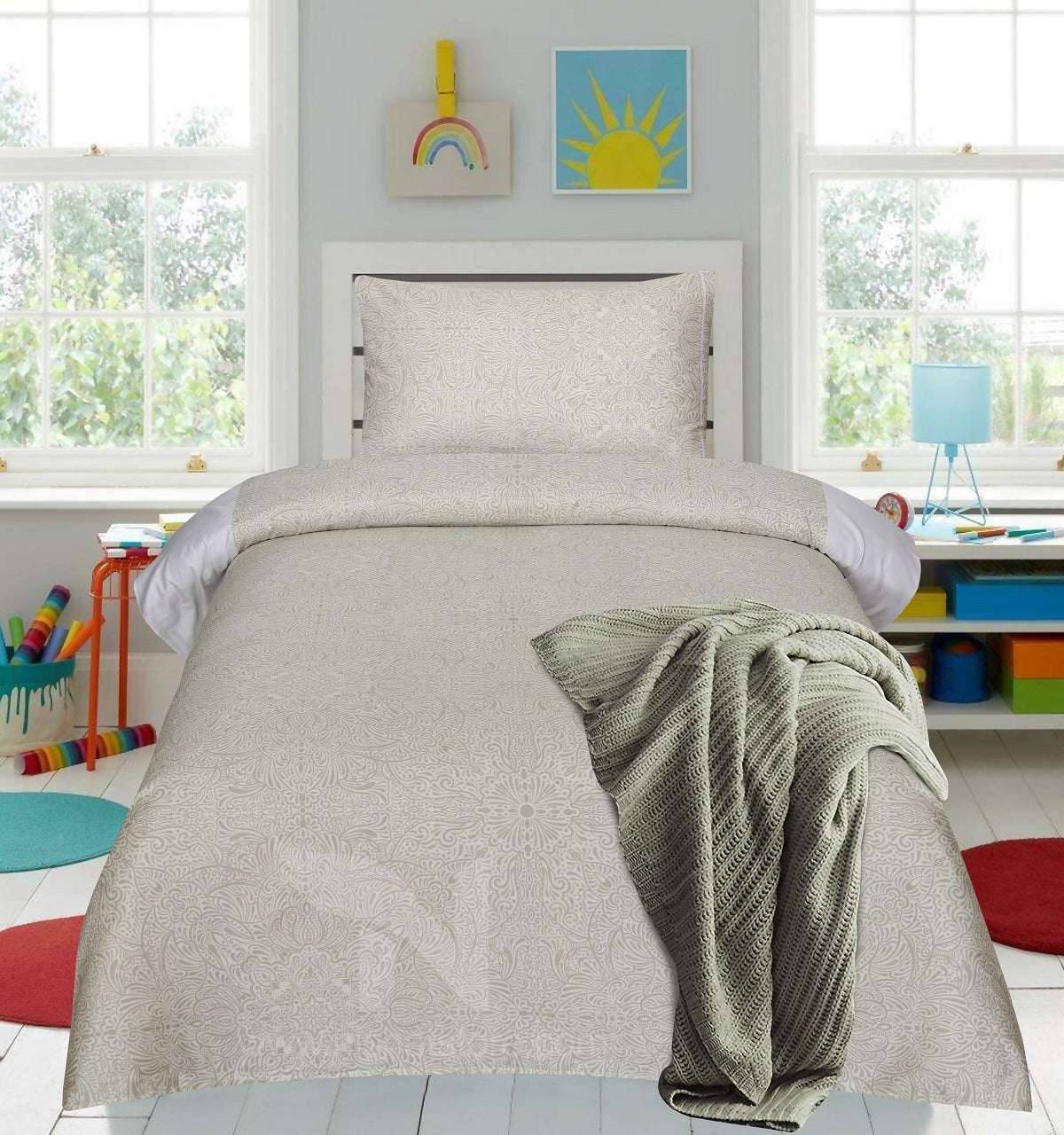 Single Bed Sheet Design 746 - Nishat Creative Store
