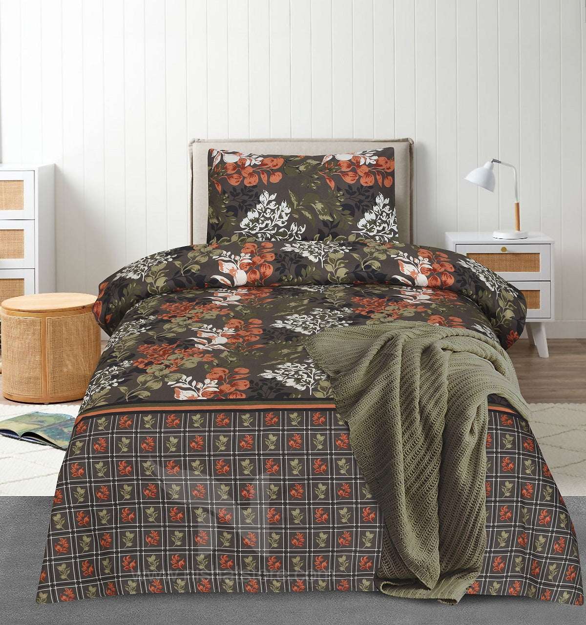 Single Bed Sheet Design 750 - Nishat Creative Store