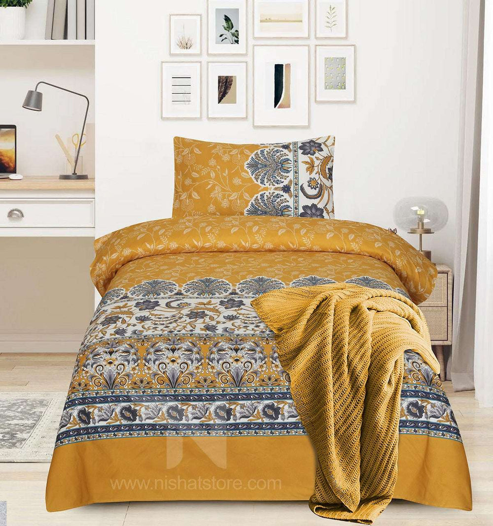 Single Bed Sheet Design 754 - Nishat Creative Store