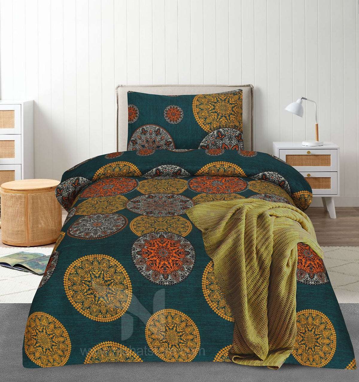 Single Bed Sheet Design 761 - Nishat Creative Store