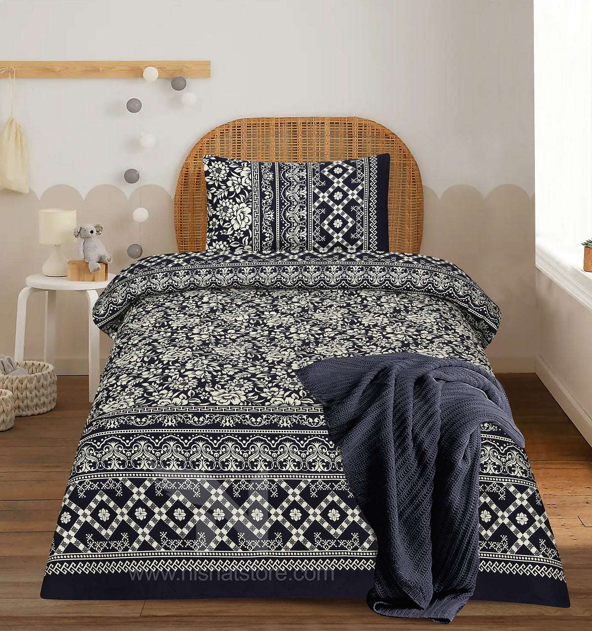 Single Bed Sheet Design 764 - Nishat Creative Store