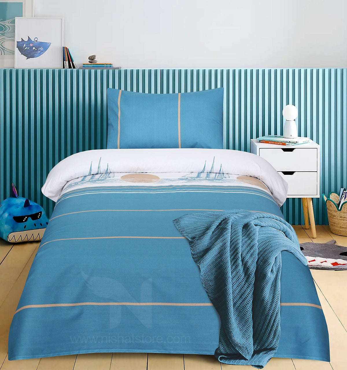 Single Bed Sheet Design 783 - Nishat Creative Store