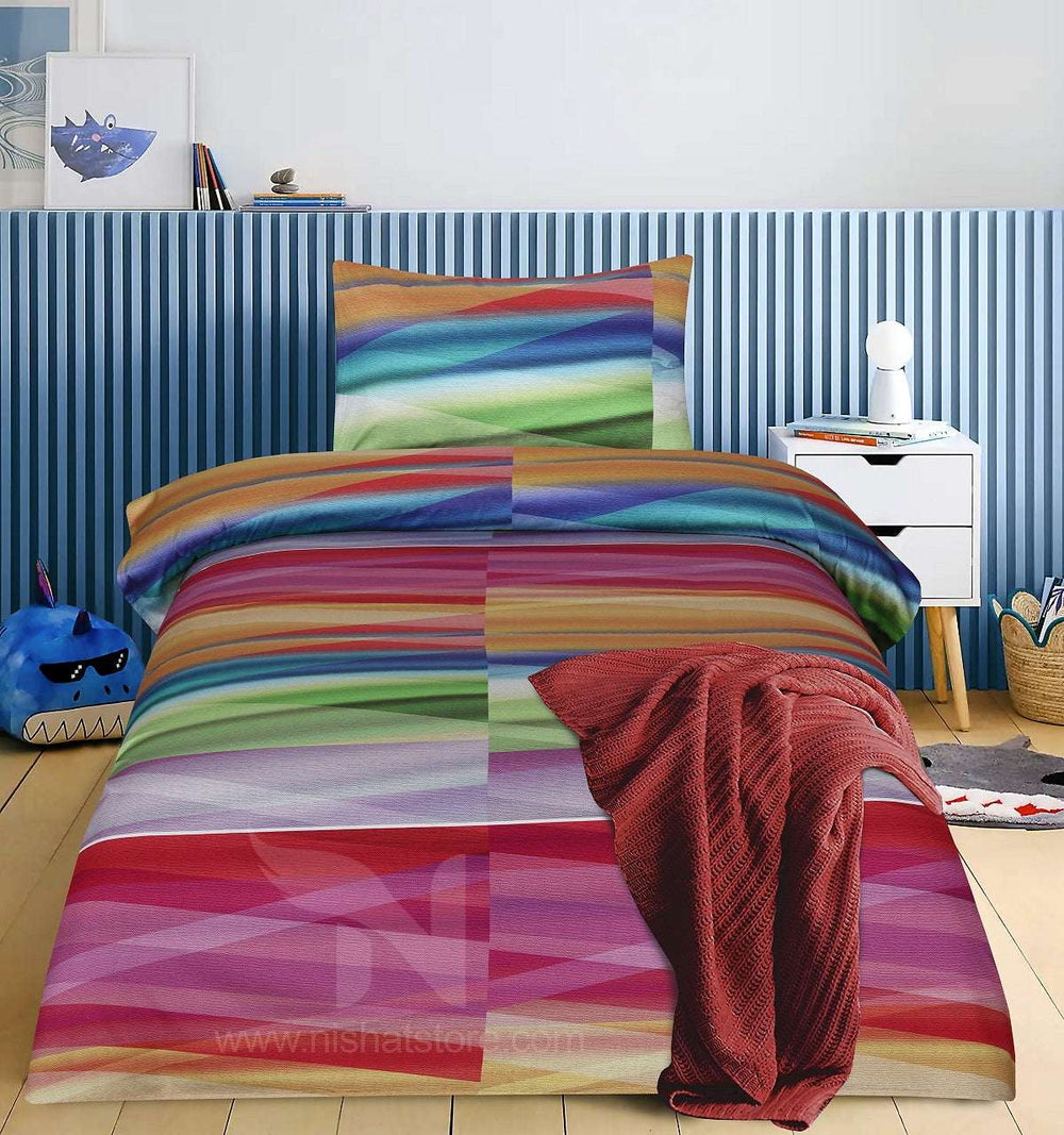 Single Bed Sheet Design 800 - Nishat Creative Store